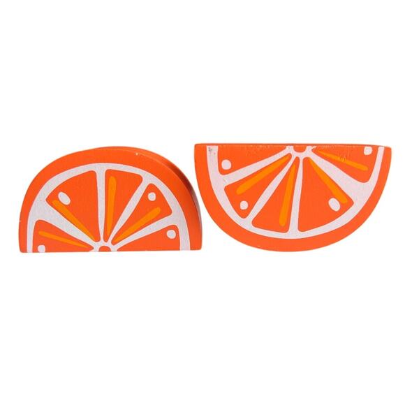 Watermelon Orange & Lemon Fruit Blocks Summer Home Decor & Toys Set of 7 - Picture 3 of 4